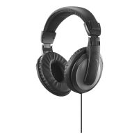 auriculares hama shelltv ii con cable conectividad jack para tv reduccion de ruido pasiva negros y gris oscuro