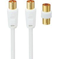 logik l2aera15 male aerial cable - 2m gold