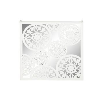 Decoracion Pared Mdf Espejo 90x1,5x90 Desgastado