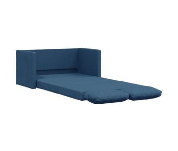 Vidaxl sofá cama de suelo 2 en 1 tela azul 112x174x55 cm
