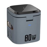 gan tech mxcd-15s estacion de carga inalambrica de escritorio magnetica 6-en-1 viene con cable retractil tipo-c usb-c