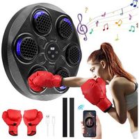 maquina de boxeo bluetooth 42x42 con guantes planet 15626 negra