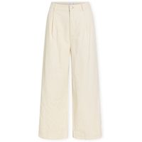 vila pantalones talia wide trousers - birch para mujer