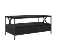 mesa de cafe - mesa de centro - mesa baja roble negro 100 x 51 x 45 cm madera contrachapada