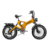 bicicleta electrica plegable de neumaticos anchos aoango k6f 204 doble suspension naranja