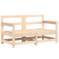 2 uds sofas de esquina de jardin  sofa de exterior madera maciza de pino