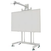 approx appibstd soporte movil regulable para pantallas interactivas de 80 a 120 y proyector