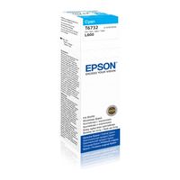 epson t6732 botella de tinta cian original