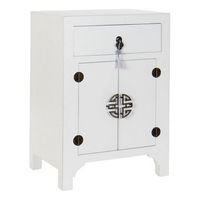 mesita de noche dkd home decor abeto madera mdf 45 x 34 x 66 cm