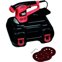 negro y decker lijadora orbital aleatoria 125mm 480w black  decker
