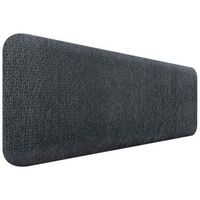 dhome cabecero tapizado liso redondeado tejido luxury para pared acusticos cabeceros absorbentes cabezal cama dormitorio silver ebony 135cm