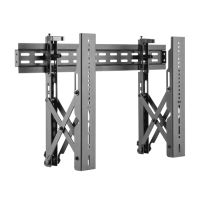 aisens soporte para videowall nivelable y funcion pop-out para tv 37-70 vesa 600x400 max 45kg negro