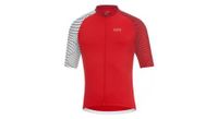 maillot de manga corta gore c5 rojo blanco