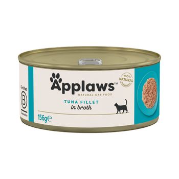 Applaws en caldo 24 x 156 g latas para gatos - Pack Ahorro - Filete de atún