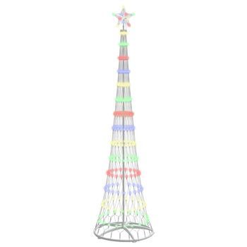 Árbol De Navidad | Decoraciones De Navidad Led Con 290 Led Multicolor 250 Cm Metal