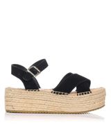 de refresh refresh sandalias plataforma 170794 serraje negro