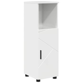 Gabinete De Baño | Armario De Baño Con Almacenamiento Brillante 30 X 35 X 95 Cm