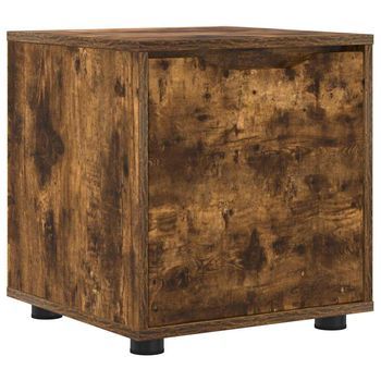 Gabinete De Baño | Armario De Baño Roble Ahumado 40,5 X 40 X 44 Cm
