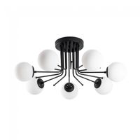 plafon de techo marga negro 7 luces