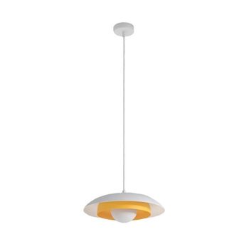 Lámpara colgante arka blanco+naranja