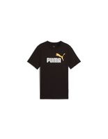 camiseta puma essentials 2 color no1 logo infantil negroamarillo sunny