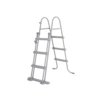 escalera de seguridad para piscinas bestway flowclear 108x71x139 cm para piscinas desmontables de 107 cm de altura