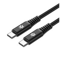 cable usb-c celly 2 metros carga rapida 100w negro