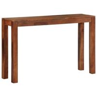 mesa consolamesa de entradamesa auxiliar de madera maciza de acacia 120x30x76 cm cfw288811