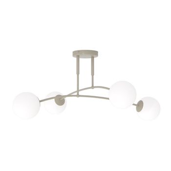 Plafón de techo siret moca opal (4 luces)