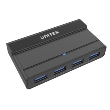 Switch KVM UNITEK H1310A USB C 2 Puertos ABS Negro con Hub USB 3.2