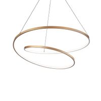 lampara de suspension de laton d 800 x h min 390 - max 1500 mm
