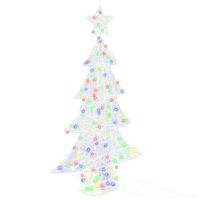 arbol de navidad 160 led multicolor 150 cm acrilico vidaxl