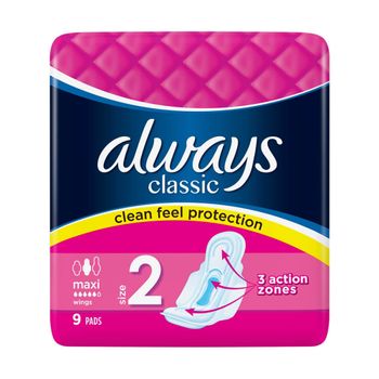 Always Classic Maxi Pads with Wings