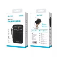 radio portatil fmam negra con conector 35 mm carcasa abs y sintonizador analogico