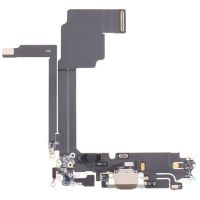 cable flexible original del puerto de carga del iphone 15 pro max - color titanio
