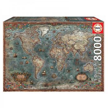 Puzzle Mapamundi Historico 8000pz