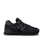 new balance para hombre ml574v3 zapatillas 574 nucleo negro 415 piel plano cordones casual