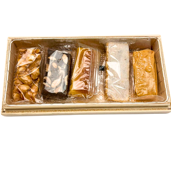 Caja de Madera Surtida de Porciones de Turrón Regalo