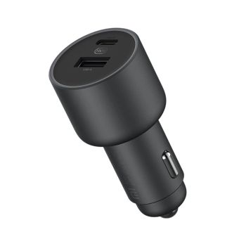 Xiaomi CC07ZM 100W Cargador de coche USB de 2 puertos USB-A + Type-C Carga rápida para iPhone 17 17Pro 16 Pro Max 15 14