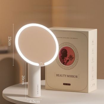 Espejo De Maquillaje Con Luz Recargable, Brillo Regulable Para Baño Y Tocador
