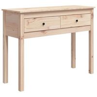 mesa consola  mesa de entrada  mesa auxiliar madera maciza de pino 100x35x75 cm