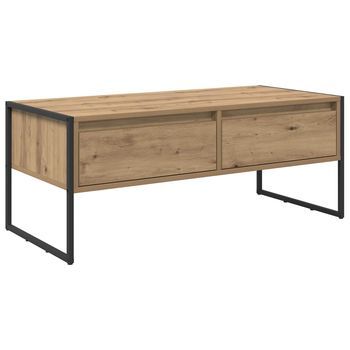 Mesa De Café Roble Artisan 100 X 46 X 40 Cm Vidaxl