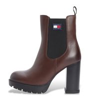 tommy jeans para mujer en0en02831 botines de piel elegant marron 40 5 a 8cm ninguno casual