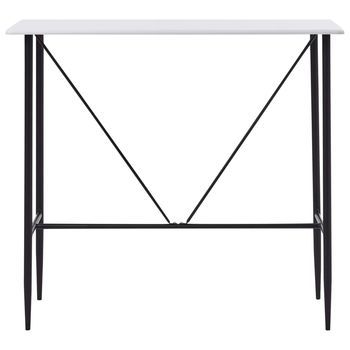 Mesa Alta De Cocina Mdf Blanco 120x60x110 Cm