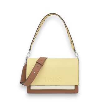TOUS para mujer. 2002358205 Bandolera M Audree Saffiano amarillo (OSFA), Casual, Tela