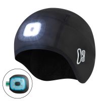 gorro de ciclismo de lana xanes con luz led extraible 3 modos de brillo bateria de 200 mah recargable por usb linter