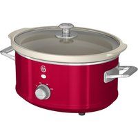swan retro sf17021 slow cooker - red red