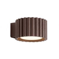 aplique marron aluminio alt 6 cm