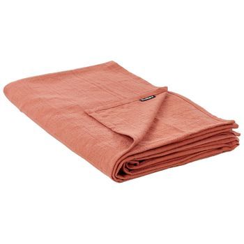 Colcha Decorativa Ropa De Cama Algodón 200 X 220 Cm Rojo Maraka