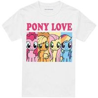 my little pony camiseta manga larga pony love para hombre